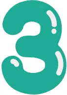 zielony numer trzy